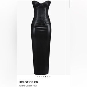 House of CB Black Juliana Corset Faux Dress